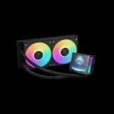 Tản Nhiệt Nước GAMDIAS CHIONE P5-240 ARGB Black – AIO 240mm | Màn Hình LCD IPS 3,4 Inch
